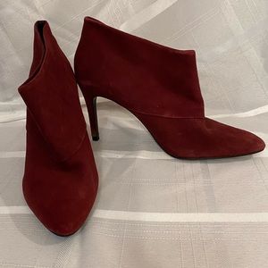 Zara Red Booties Stiletto Suede Size: 9 US / 40 EU. Great shape.